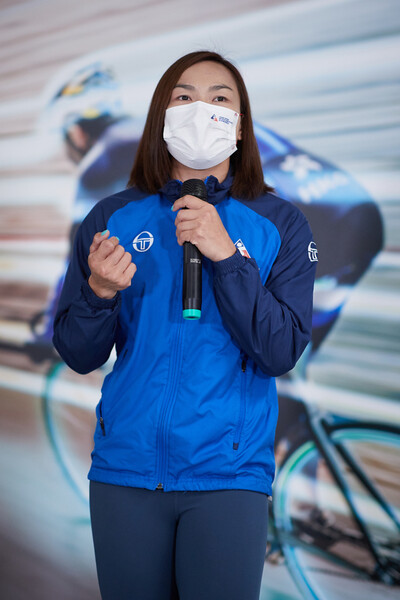 <p>Elite cycling athlete Lee Wai-sze</p>
